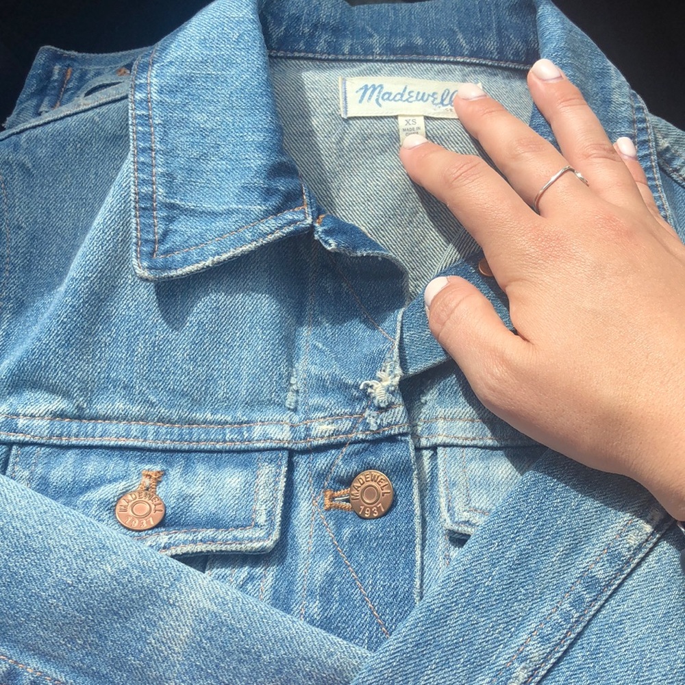 Madewell Distressed Denim Jacket